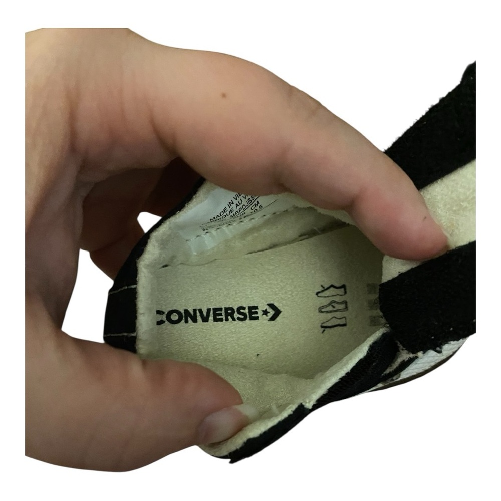 Converse All Star Black and White Sneakers Size 1 - Picture 7 of 10